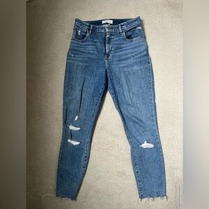 Abercrombie super skinny ankle high rise jeans